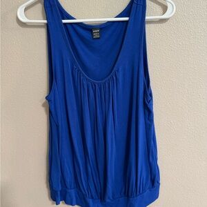 SHEIN Blue Ruched Tank Top